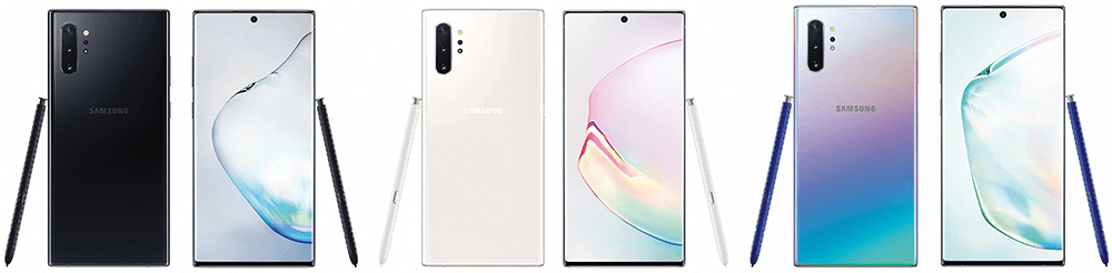 note 10 plus kleuren