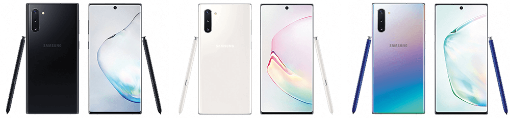 note 10 kleuren